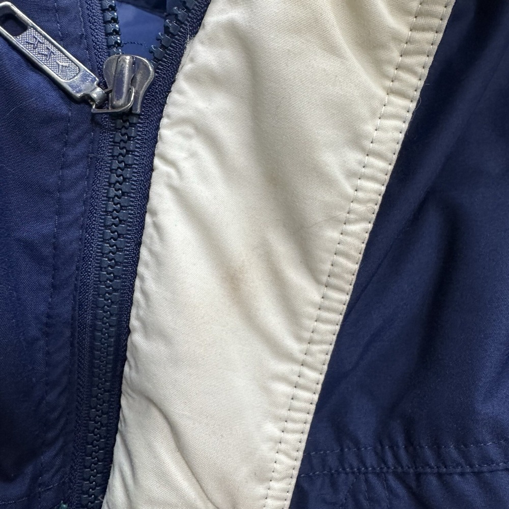Vintage 80's 90's Mens Large Ski Jacket Down Filled Coat Inside Edge Blue Teal - Picture 8 of 16